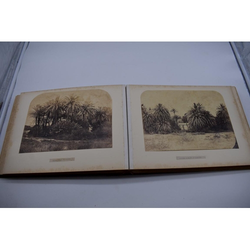 161 - PHOTOGRAPH ALBUM: NORTH AFRICA: large 19thc album containing approx 55 albumen print photographs, No... 