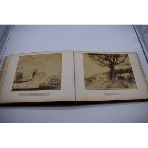 161 - PHOTOGRAPH ALBUM: NORTH AFRICA: large 19thc album containing approx 55 albumen print photographs, No... 