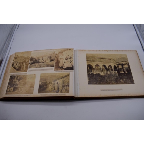 161 - PHOTOGRAPH ALBUM: NORTH AFRICA: large 19thc album containing approx 55 albumen print photographs, No... 