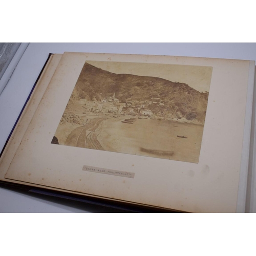 161 - PHOTOGRAPH ALBUM: NORTH AFRICA: large 19thc album containing approx 55 albumen print photographs, No... 