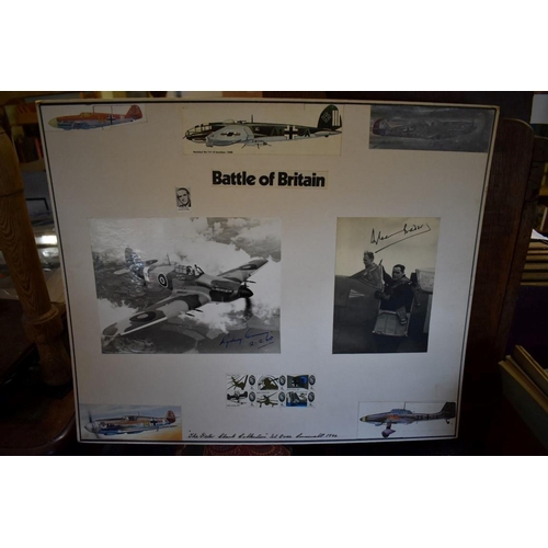 188 - DOUGLAS BADER: SIGNED PHOTOGRAPH: silver gelatine photograph of Bader in cockpit of spitfire, 1... 