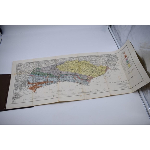 197 - GEOLOGY OF SUSSEX: TOPLEY (W, Esq): 'Geological Map of the County of Sussex...from the geologic... 