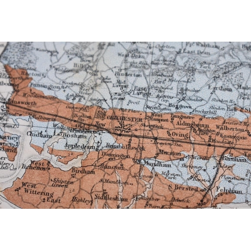197 - GEOLOGY OF SUSSEX: TOPLEY (W, Esq): 'Geological Map of the County of Sussex...from the geologic... 