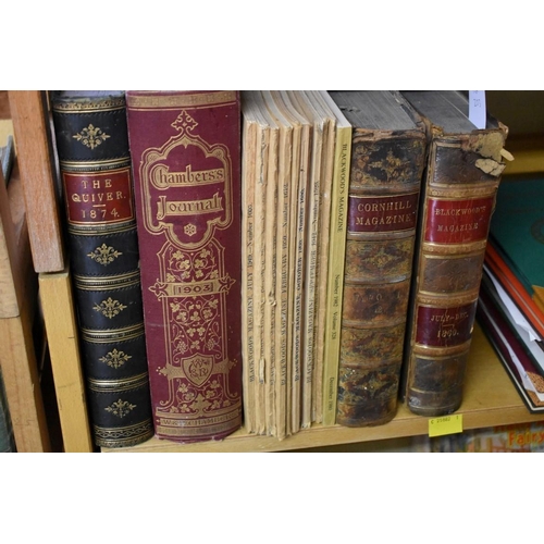 203 - BLACKWOODS MAGAZINE: collection of 22 bound volumes, various bindings, plus 4 others misc and s... 