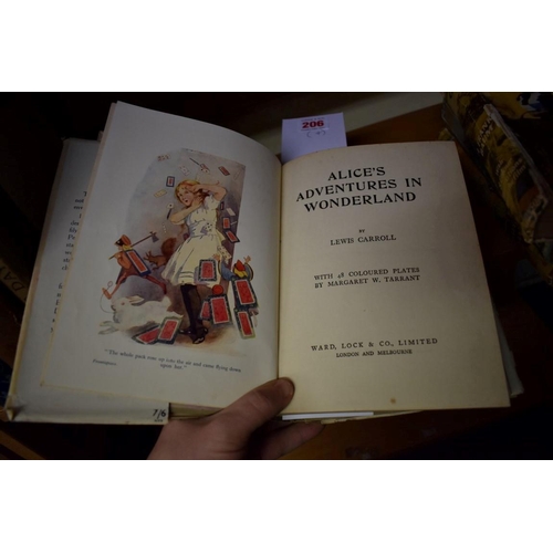 206 - CARROLL (Lewis): 'Alice's Adventures in Wonderland...with 48 coloured plates by Margaret W Tarrant..... 