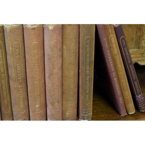 218 - HARLEIAN SOCIETY PUBLICATIONS: collection of 21 volumes, late 19th-earlier 20thc, all in publis... 