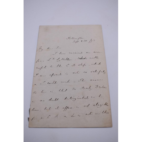 27 - MANUSCRIPTS: a quantity of letters and cut signatures, largely 19th century. (A bundle)... 