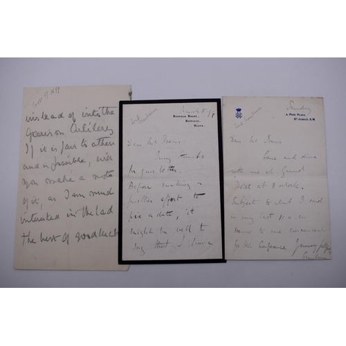 27 - MANUSCRIPTS: a quantity of letters and cut signatures, largely 19th century. (A bundle)... 