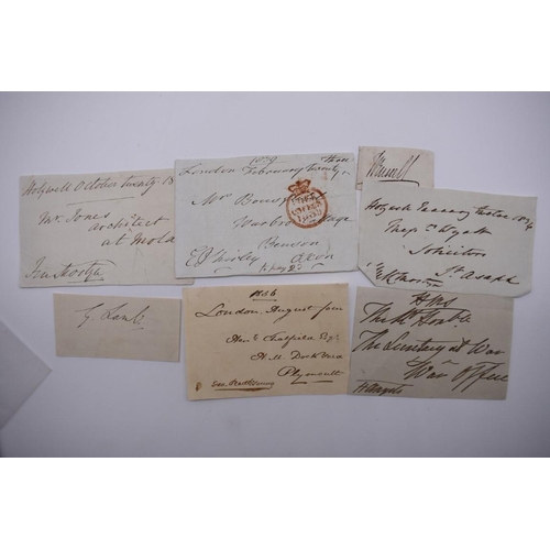 27 - MANUSCRIPTS: a quantity of letters and cut signatures, largely 19th century. (A bundle)... 