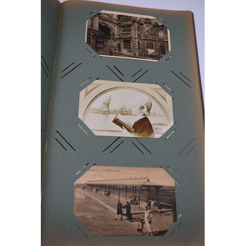 63 - POSTCARD ALBUM: LONDON: large earlier 20thc album containing approx 150 postcards, largely earl... 