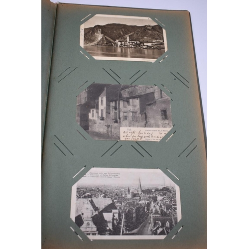 63 - POSTCARD ALBUM: LONDON: large earlier 20thc album containing approx 150 postcards, largely earl... 