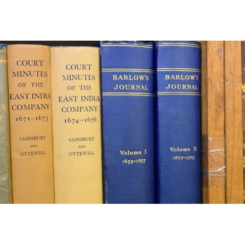 69 - SAINSBURY (Ethel Bruce): 'A Calendar of the Court Minutes etc of the East India Company 1640-16... 