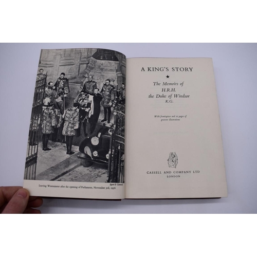 72 - EDWARD VII, HRH THE DUKE OF WINDSOR: 'A King's Story...the Memoirs of HRH The Duke of Windsor K.G...... 