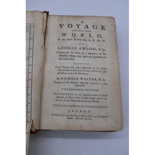 79 - ANSON (George): 'A Voyage Round the World in the Years MDCCXL, I, II, III, IV..', London, print... 