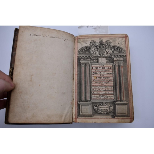 80 - KING JAMES BIBLE: 'The Holy Bible containing the Old Testament and the New...newly translated out of... 