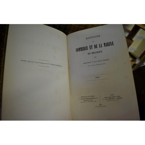 88 - MARITIME: GUERIN (Leon): 'Histoire de la Marine Contemporaine', Paris, Dufour et Mulat, 1851: 6 vols... 