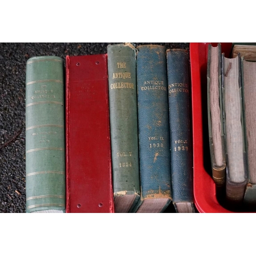 1061 - A quantity of 'The Antiques Collectors' and 'Furniture History' books; together with other related b... 