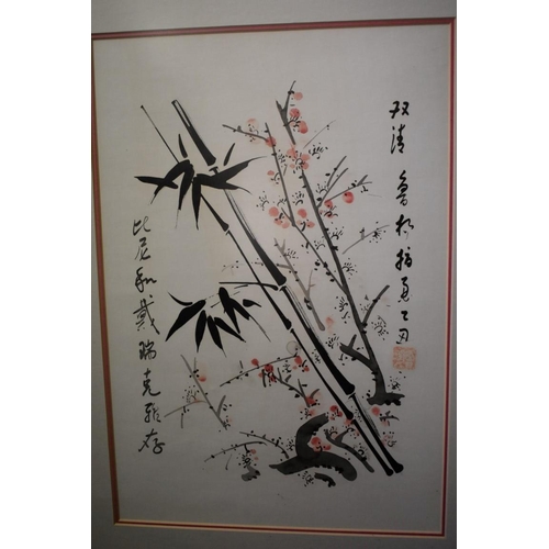 1098 - Chinese School, a collection of six various floral watercolours, largest 41 x 86cm. (6)... 