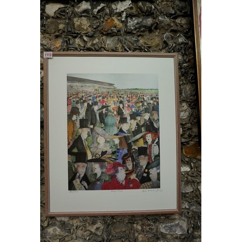 1113 - Sue Macartney Snape, 'Royal Ascot', signed, titled and numbered 284/750 in pencil, colour print, I.4... 