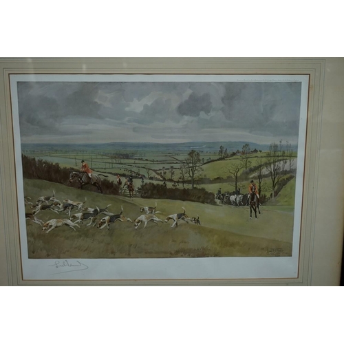 1117 - Lionel Edwards, 'The Whaddon Chase', signed in pencil, colour print, I.32 x 49.5cm.