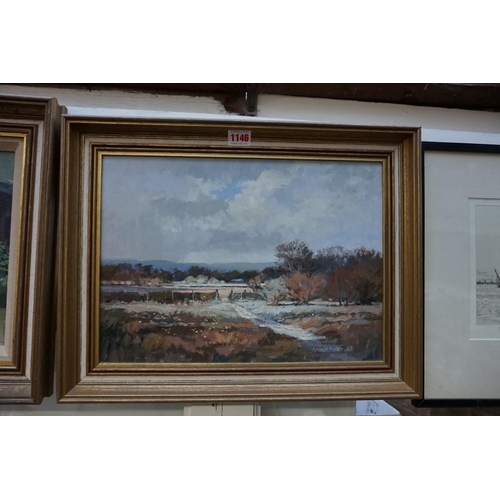 1146 - Norman Battershill, 'A Summer's Day', signed, oil on board, 28 x 39cm.   ... 