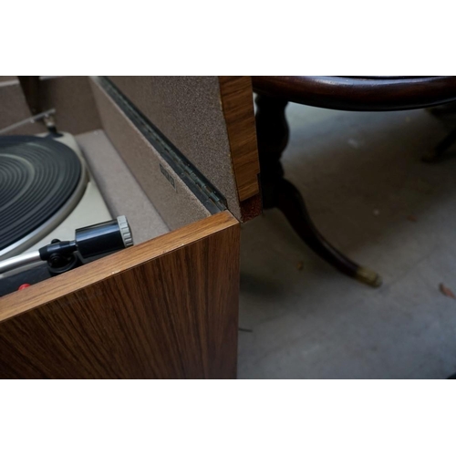 1153 - A vintage radiogram, with Quad ‘MC/S’ tuner; Quad ‘Acoustical’ pre-amp; and 'The Quad II' amplifier,... 