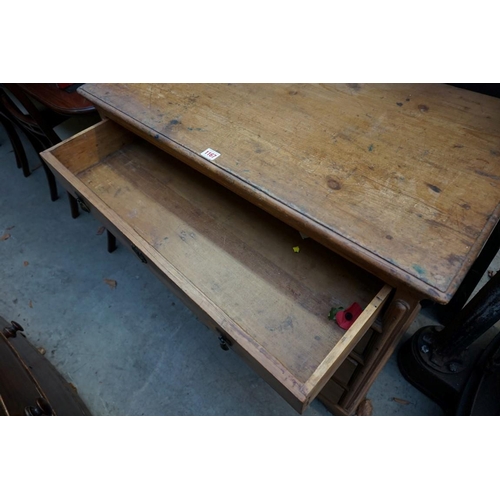 1167 - A 19th century Continental pine chest of drawers, 89cm wide.