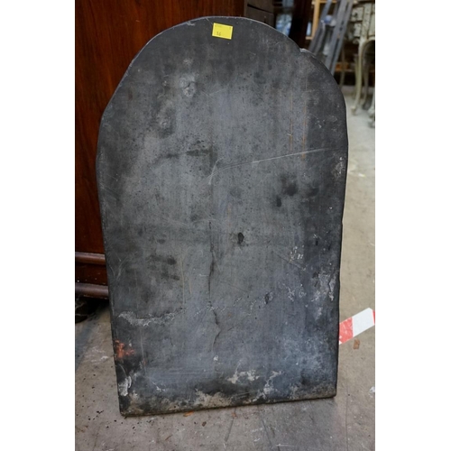 1169 - An unusual slate 'shove ha'penny' board, inscribed 'The Duke of Cumberland', 62cm high.... 