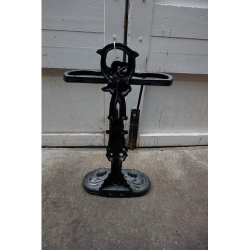 1198 - A cast iron stick stand.