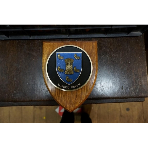 1307 - Four regimental shields; together with five army publications.