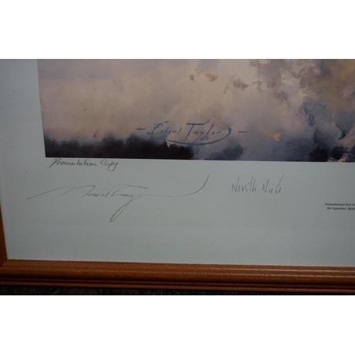 1330 - Robert Taylor, 'Wings Of Glory', signed by the artist and four others, including Neville Duke, prese... 