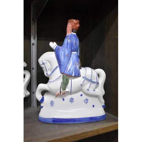 1576 - Twelve Rye pottery 'Canterbury Tales' figures, to include: Geoffrey Chaucer, 31cm high. (1... 