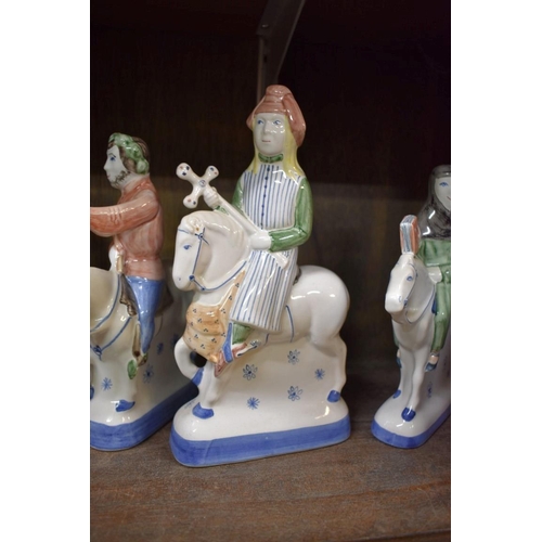 1577 - Thirteen Rye pottery 'Canterbury Tales' figures. (13)