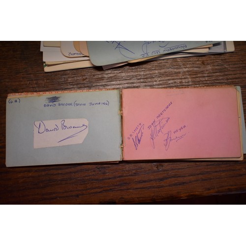 138 - SPORT, AUTOGRAPHS: small format autograph album, mid-20thc, contents full with various autograp... 