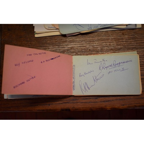 138 - SPORT, AUTOGRAPHS: small format autograph album, mid-20thc, contents full with various autograp... 