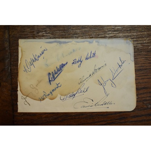 138 - SPORT, AUTOGRAPHS: small format autograph album, mid-20thc, contents full with various autograp... 