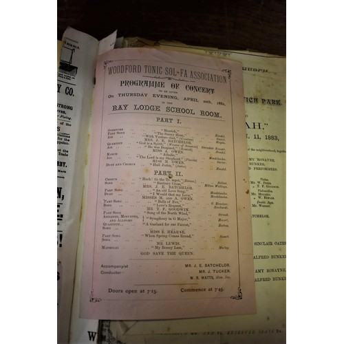 144 - MAZE HILL, GREENWICH, LONDON: collection of approx 100 items of printed ephemera related, largely 18... 