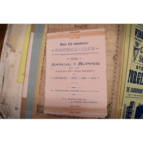 144 - MAZE HILL, GREENWICH, LONDON: collection of approx 100 items of printed ephemera related, largely 18... 