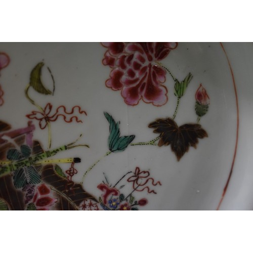 1588 - A small group of Chinese ceramics and enamel, 18th century and later, the birds 30.5cm high. ... 