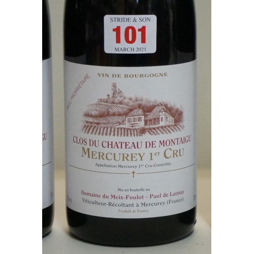 101 - Three 75cl bottles of Mercurie 1er Cru Chateau de Montaigu, 1999, Domaine Meix Foulot. (3)... 