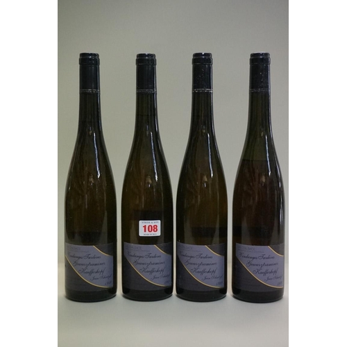 108 - Four 75cl bottles of Gewurztraminer Kaefferkopf Vendanges Tardives, 1989, Jean Schaetzel. (4)... 