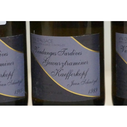 108 - Four 75cl bottles of Gewurztraminer Kaefferkopf Vendanges Tardives, 1989, Jean Schaetzel. (4)... 