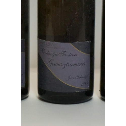 110 - Four 75cl bottles of Gewurztraminer Vendanges Tardives, 1989, Jean Schaetzel. (4)