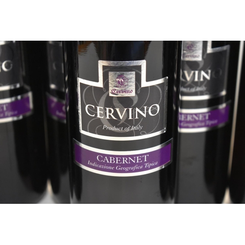 110a - Twelve 75cl bottles of Cervino Cabernet, in two card boxes. (2)