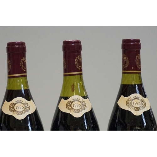 120 - Six 75cl bottles of Gigondas, 1986, Domaine du Cayron, Michel Faraud. (6)