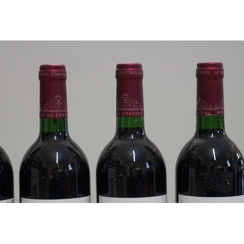 122 - Six 75cl bottles of Chateau Segonnes, 1995, Margaux. (6)