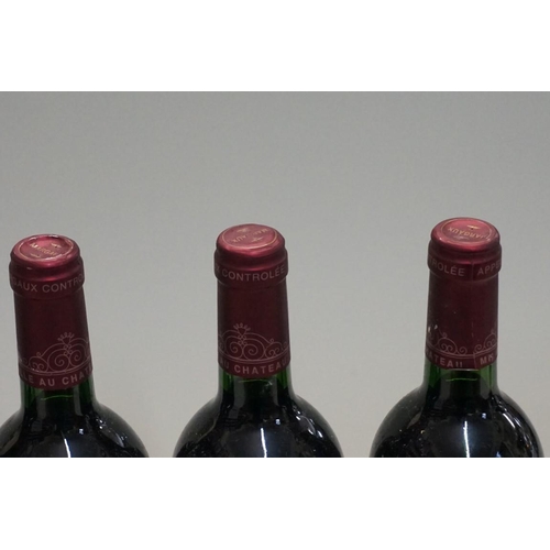 122 - Six 75cl bottles of Chateau Segonnes, 1995, Margaux. (6)