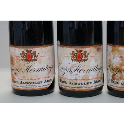 123 - Six 75cl bottles of Crozes Hermitage, 1983, Paul Jaboulet Aine. (6)