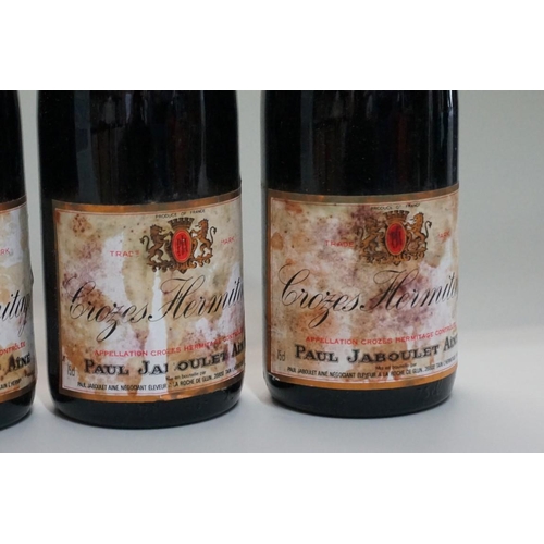 123 - Six 75cl bottles of Crozes Hermitage, 1983, Paul Jaboulet Aine. (6)