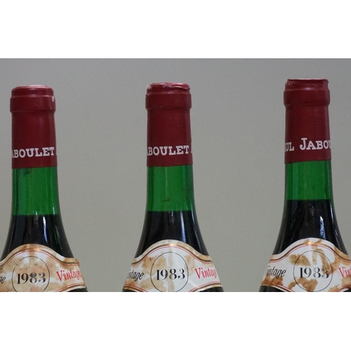 123 - Six 75cl bottles of Crozes Hermitage, 1983, Paul Jaboulet Aine. (6)